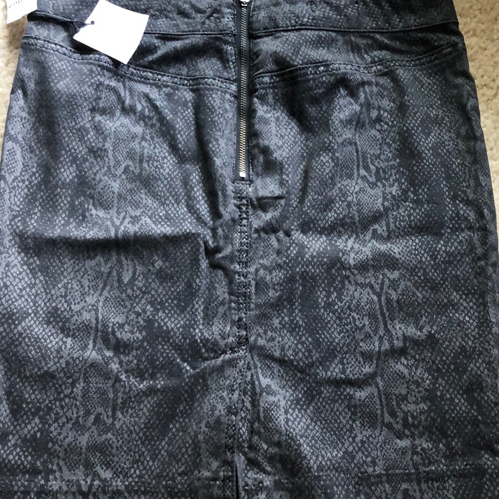 Snake skinned colored skirt...brand new with tags!